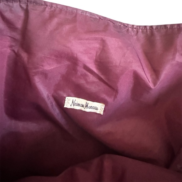 Vintage Neiman Marcus Elegant Burgundy Tote Bag From the 90’s - Picture 2 of 5